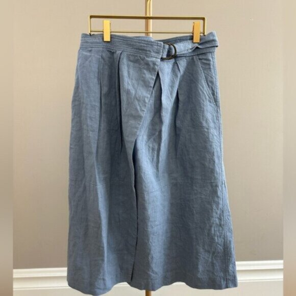 Forte_Forte Linen Blend Wrap Midi Skirt – Size 8 (Italy Designer) - Picture 8 of 8